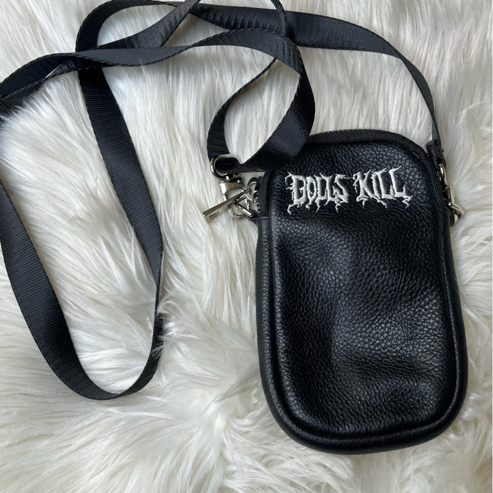 DOLLS KILL small black zip up bag